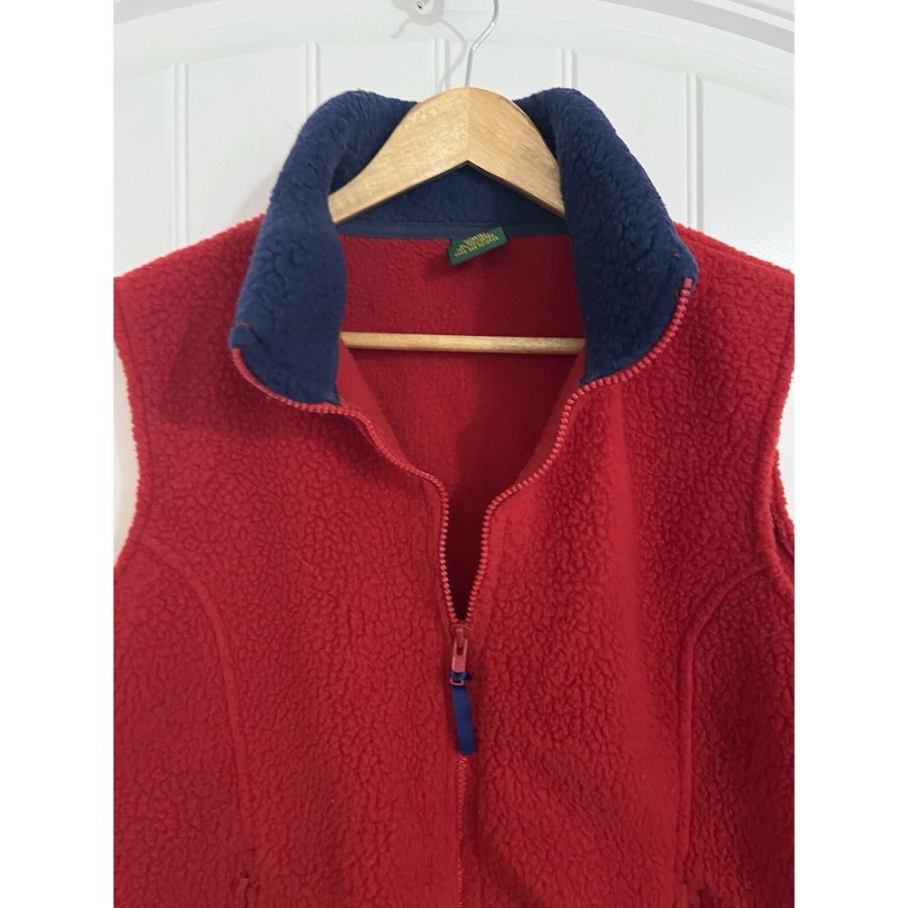 Cabelas Vest Womens ‎ Large L Sleeveless Sherpa Fleece Zip Outdoors Ladies AA - Picture 2 of 7